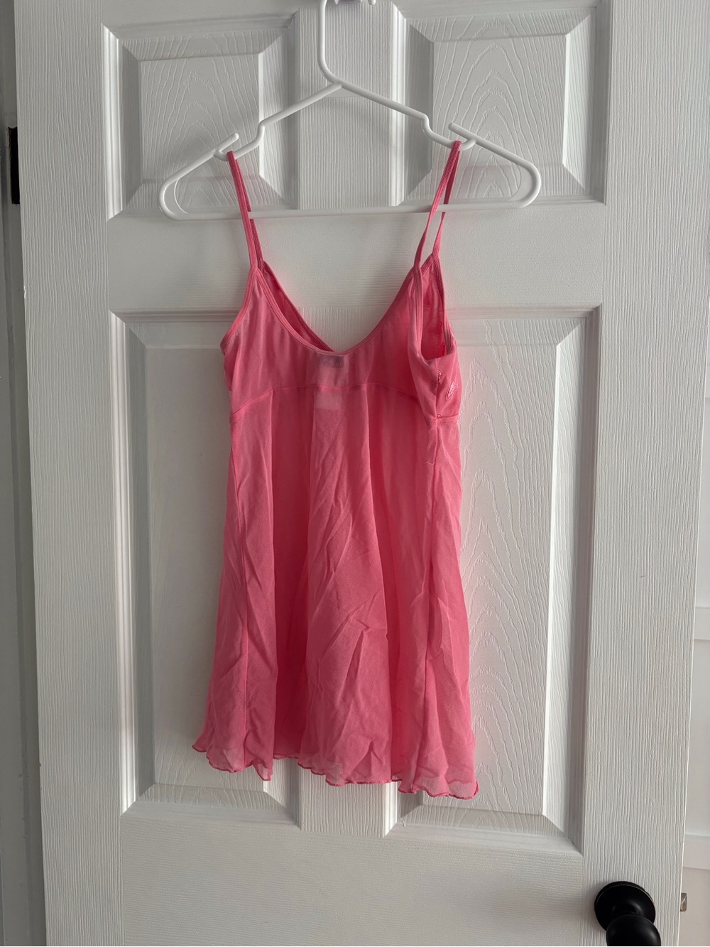 La SENZA Pink Lace-Trimmed Babydoll Chemise - Picture 3 of 4